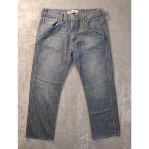 Vintage Levis 569 Jeans Mens 36x30 Loose Straight Med Wash Western Cowboy Casual